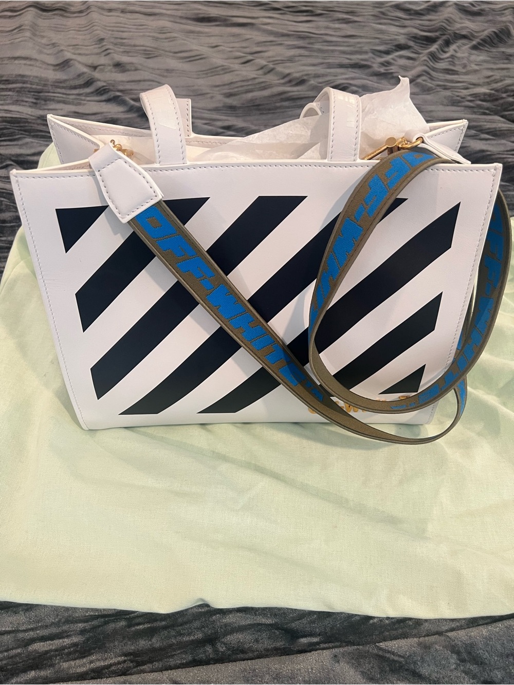 OFF-WHITE Diagonal Hybrid Shopper 28